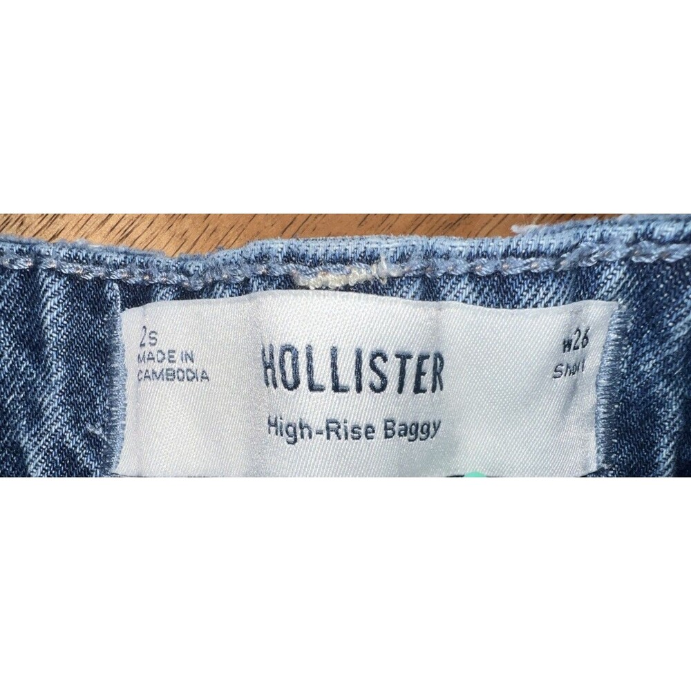 NWOT Hollister Juniors Ultra High Rise Baggy Jeans - Size 2S / W26 / L27 - Picture 4 of 6